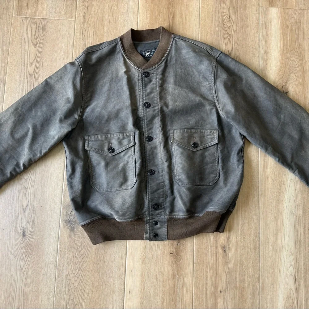 Men’s XXL Double RL Ralph Lauren Healy Jungle Cloth Jacket - Picture 2 of 11